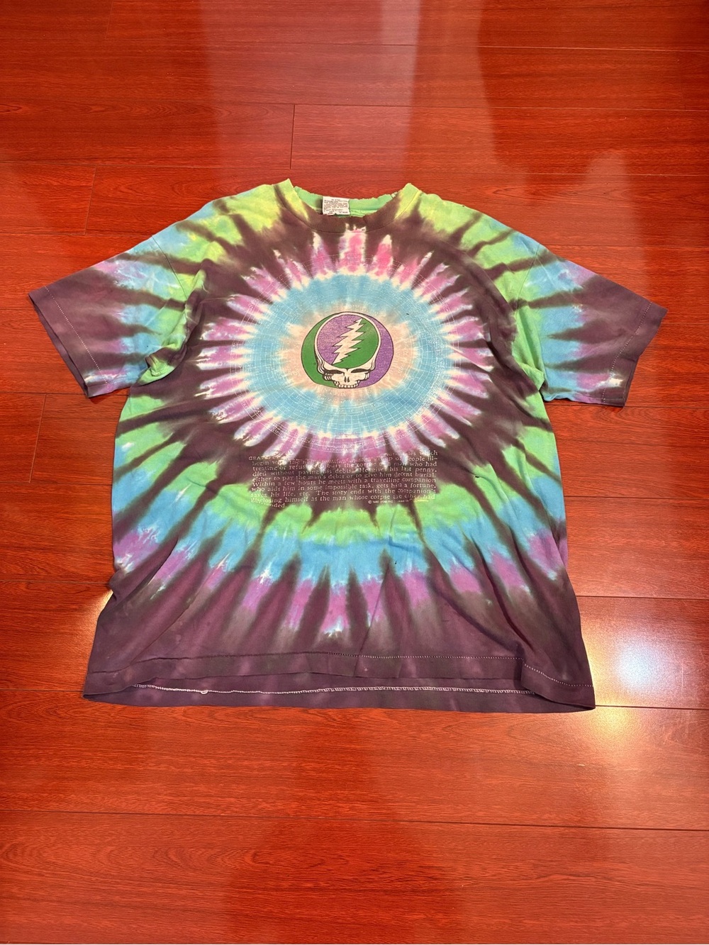 Vintage 90s Men’s Made In USA Grateful Dead Band Tee Distressed Tie Dye Size XL